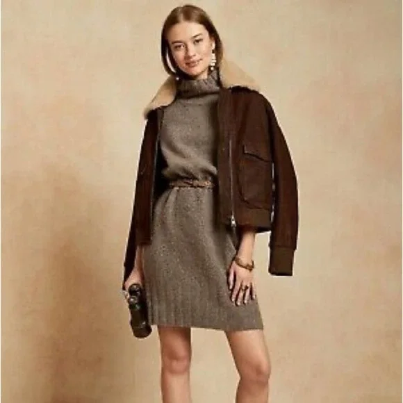 Banana Republic | Dresses | Banana Republic Mockneck Sweater Dress Gray Tan Size S B4 | Poshmark Banana Republic | Dresses | Banana Republic Mockneck Sweater Dress Gray Tan Size S B4 | Poshmark